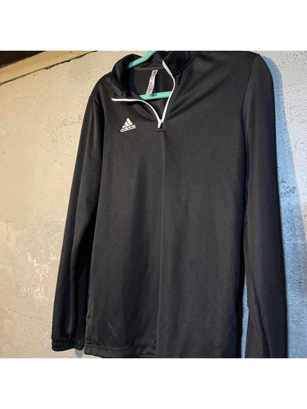 Adidas Men's Black Aeroready Long Sleeve Quarter Zip Shirt
